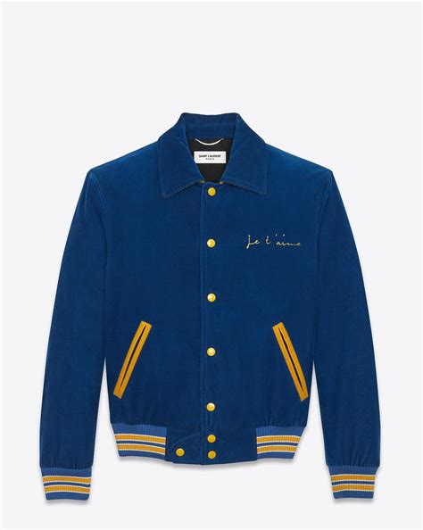 yves saint laurent paris je t'aime jacket|Saint Laurent Je T'aime Corduroy Teddy Jacket.